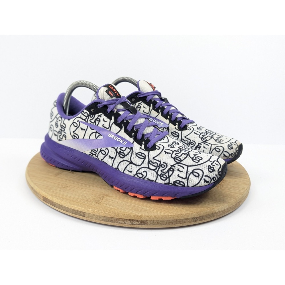 Brooks Launch 7 Womens Size 10 Shoes White Purple Running Sneakers Empower Her